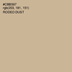 #CBB597 - Rodeo Dust Color Image